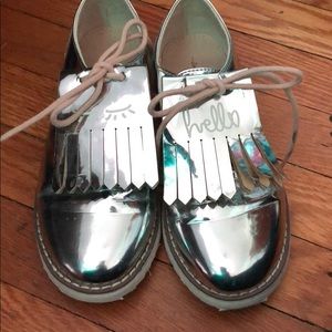 Zara silver shoe